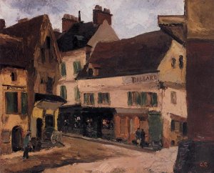 A Square in La Roche-Guyon by Art