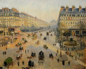 Avenue de l'Opera: Sunshine Winter Morning by Art