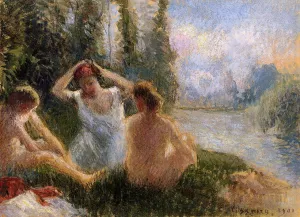 Bathers Seated on the Banks of a River