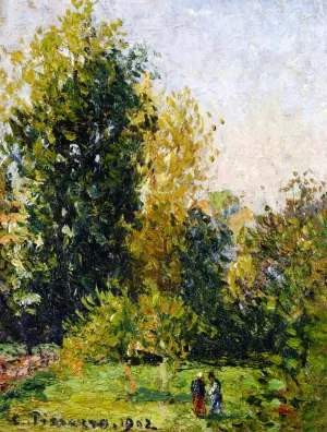 Landscape with Two Figures, Eragny, Autumn