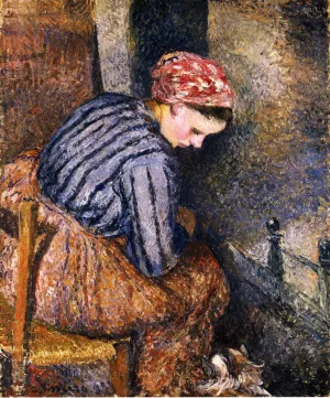 Peasant Woman Warming Herself