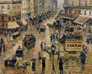 Place du Havre, Paris; Rain by Art