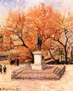 Statue of Henri IV, Trees in Flower