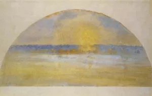 Sunset with Mist, Eragny