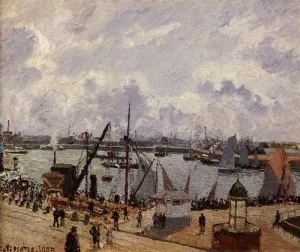 The Inner Harbor, Le Havre - Morning Sun, Rising Tide