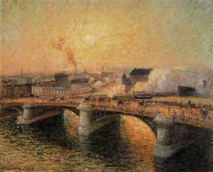 The Pont Boieldieu, Rouen: Sunset