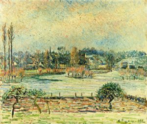 View of Bazincourt, Flood, Morning Effect by Art