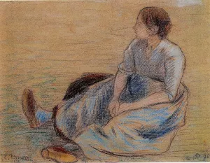 Woman Sitting on the Floor