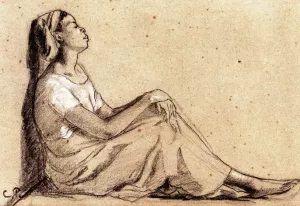 Young Black Woman Sitting